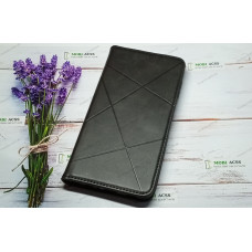 Чохол книга шкіряна для Samsung Galaxy M32, магнітом та підставкою, Business Leather, чорного кольору.