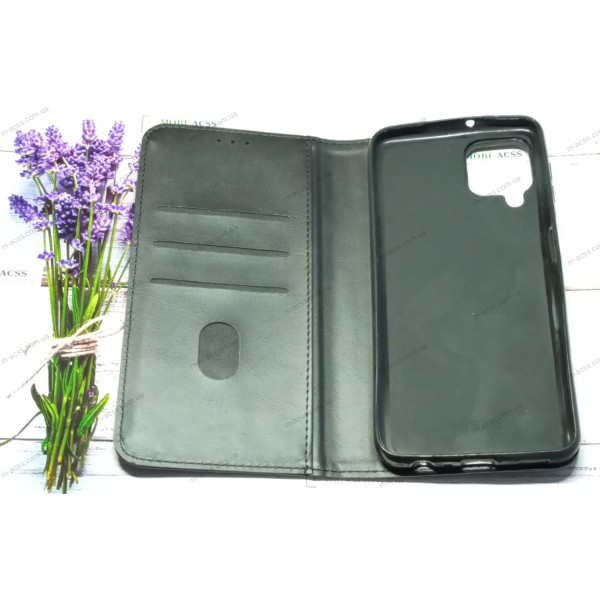 Чохол книга шкіряна для Samsung Galaxy A22, магнітом та підставкою, Business Leather, чорного кольору.