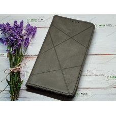 Чохол книга шкіряна для Samsung Galaxy A32 (4G), магнітом та підставкою, Business Leather, сірого кольору.