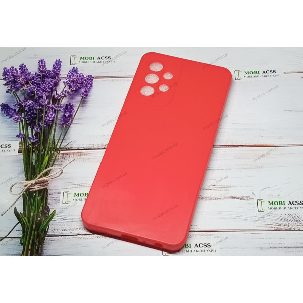 Силіконовий чохол накладка Samsung Galaxy A32 (4G), матовий, червоного кольору.