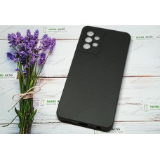 Силіконовий чохол накладка Samsung Galaxy A32 (4G), матовий, чорного кольору.