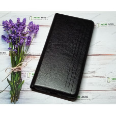 Чохол книга шкіряна для Samsung Galaxy A33 (5G), магнітом та підставкою, Mustang, чорного кольору.