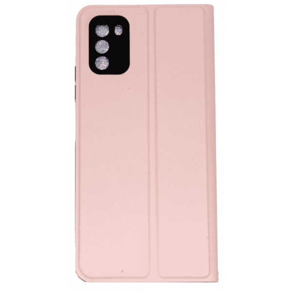 Чохол книга для Xiaomi Poco M3, штучна шкіра, з магнітом та підставкою, Lux, пудрового кольору.