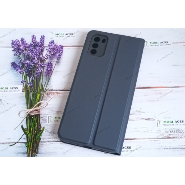 Чохол книга для Xiaomi Poco M3, штучна шкіра, з магнітом та підставкою, Lux, синього кольору.