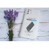 Прозорий силіконовий протиударний чохол для Xiaomi POCO M3 з посиленими кутами