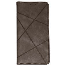 Чохол книга шкіряна для Xiaomi Redmi Note 11 (5G), магнітом та підставкою, Business Leather, сірого кольору.