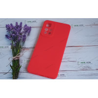 Силіконовий чохол накладка Xiaomi Redmi Note 11 (5G), матовий, червоного кольору.