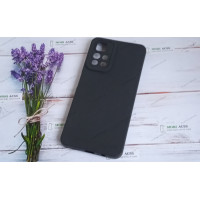 Силіконовий чохол накладка Xiaomi Redmi Note 11 (5G), матовий, чорного кольору.