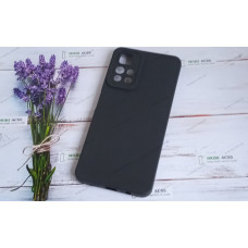 Силіконовий чохол накладка Xiaomi Redmi Note 11 (5G), матовий, чорного кольору.