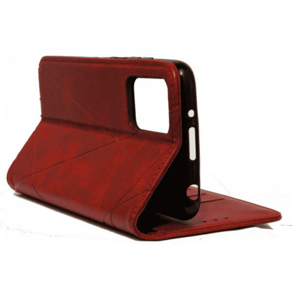 Чохол книга шкіряна для Xiaomi Redmi 10, магнітом та підставкою, Business Leather, червоного кольору.