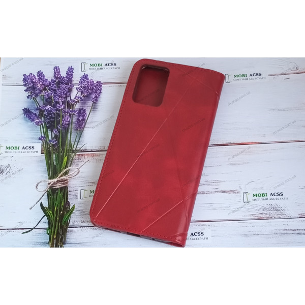 Чохол книга шкіряна для Xiaomi Redmi 10, магнітом та підставкою, Business Leather, червоного кольору.