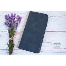 Чохол книга шкіряна для Xiaomi Redmi 10, магнітом та підставкою, Business Leather, синього кольору.