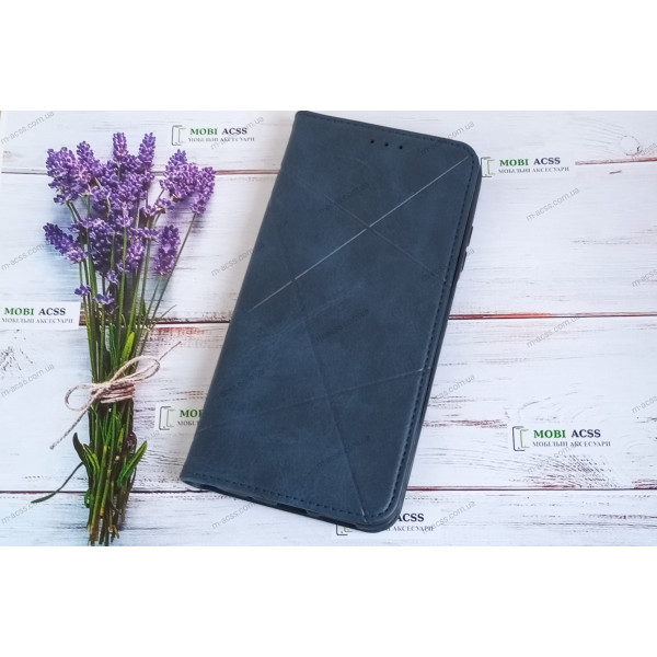 Чохол книга шкіряна для Xiaomi Redmi 10, магнітом та підставкою, Business Leather, синього кольору.