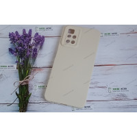 Силіконовий чохол накладка Xiaomi Redmi 10, матовий, молочного кольору.