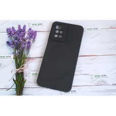 Силіконовий чохол накладка Xiaomi Redmi 10, матовий, чорного кольору.