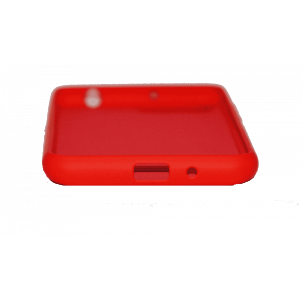 Силіконовий чохол Xiaomi Redmi 6А з мікрофіброю, матовий, червоного кольору.
