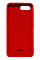 Силіконовий чохол Xiaomi Redmi 6А з мікрофіброю, матовий, червоного кольору.