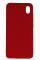 Силіконовий чохол Xiaomi Redmi 7А з мікрофіброю, матовий, червоного кольору.