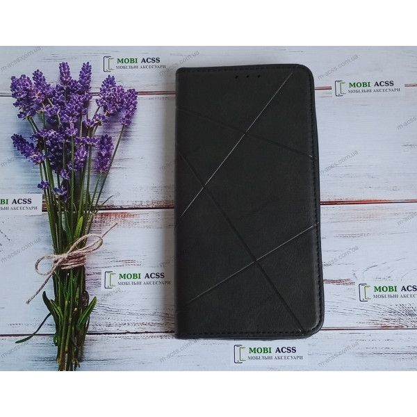 Чохол книга шкіряна для Xiaomi Redmi 7A, магнітом та підставкою, Business Leather, чорного кольору.