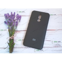 Силіконовий чохол Xiaomi Redmi 8 з мікрофіброю, матовий, чорного кольору.