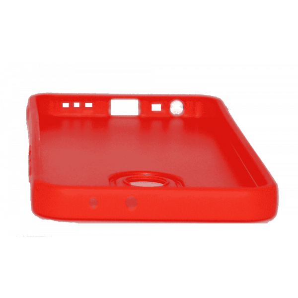 Силіконовий чохол накладка Xiaomi Redmi 9, матовий, червоного кольору.