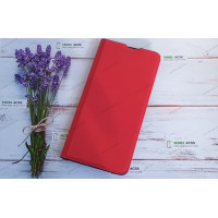 Чохол книга для Xiaomi Redmi 9, штучна шкіра, з магнітом та підставкою, Lux, червоного кольору.
