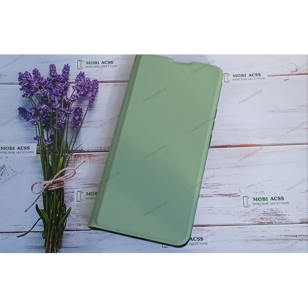 Чохол книга для Xiaomi Redmi 9, штучна шкіра, з магнітом та підставкою, Lux, м'ятного кольору.