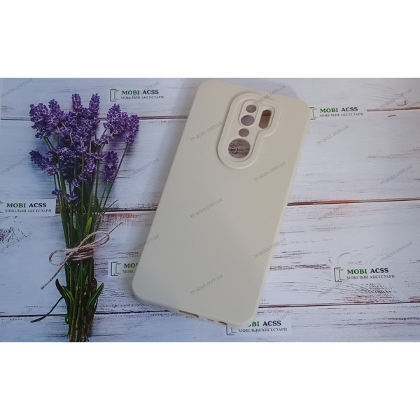 Силіконовий чохол накладка Xiaomi Redmi 9, матовий, молочного кольору.