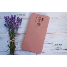 Силіконовий чохол накладка Xiaomi Redmi 9, матовий, пудрового кольору.