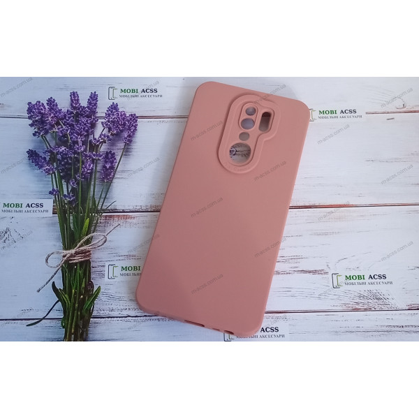 Силіконовий чохол накладка Xiaomi Redmi 9, матовий, пудрового кольору.