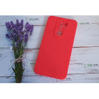Силіконовий чохол накладка Xiaomi Redmi 9, матовий, червоного кольору.