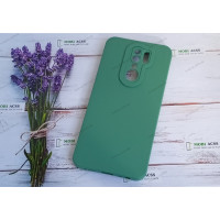 Силіконовий чохол накладка Xiaomi Redmi 9, матовий, зеленого кольору.