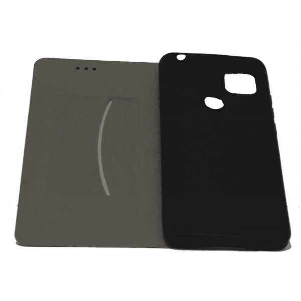 Чохол книга шкіряна для Xiaomi Redmi 10A, магнітом та підставкою, Mustang, рудого кольору.