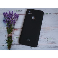 Силіконовий чохол Xiaomi Redmi 9C з мікрофіброю, матовий, чорного кольору.