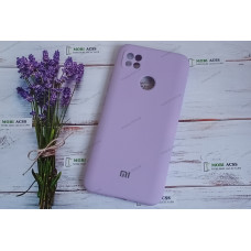 Силіконовий чохол Xiaomi Redmi 9C з мікрофіброю, матовий, бузкового кольору.