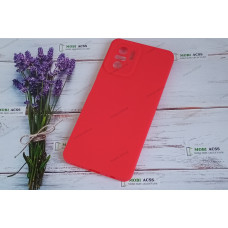 Силіконовий чохол накладка Xiaomi Redmi Note 10 (4G), матовий, червоного кольору.