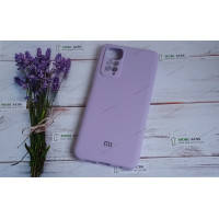 Силіконовий чохол Xiaomi Redmi Note 11S (4G) з мікрофіброю, матовий, бузкового кольору.