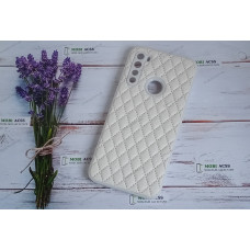 Силіконовий чохол накладка Xiaomi Redmi Note 8, матовий, білого кольору.