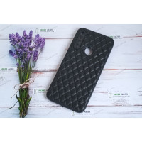 Силіконовий чохол накладка Xiaomi Redmi Note 8, матовий, чорного кольору.