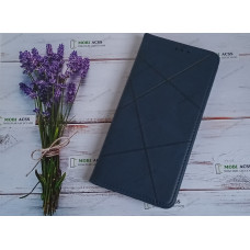 Чохол книга шкіряна для Xiaomi Redmi Not 8, магнітом та підставкою, Business Leather, синього кольору.