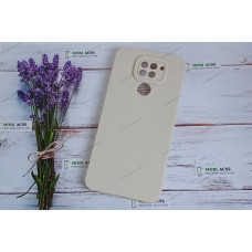 Силіконовий чохол накладка Xiaomi Redmi Note 9, матовий, молочного кольору.