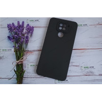 Силіконовий чохол накладка Xiaomi Redmi Note 9, матовий, чорного кольору.