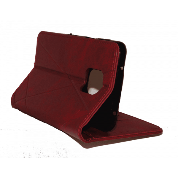 Чохол книга шкіряна для Xiaomi Redmi Not 9 Pro, магнітом та підставкою, Business Leather, червоного кольору.