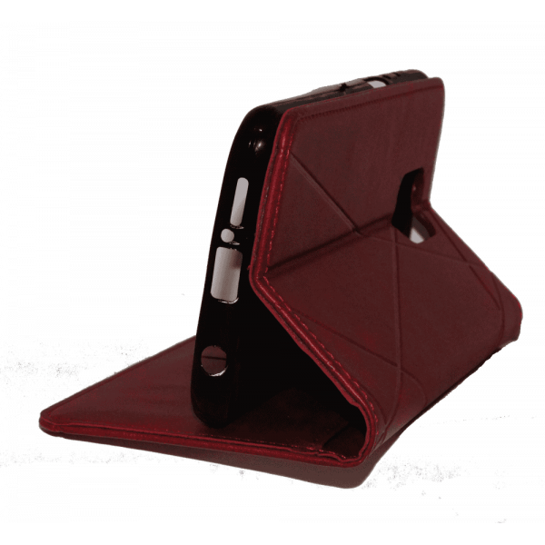 Чохол книга шкіряна для Xiaomi Redmi Not 9 Pro, магнітом та підставкою, Business Leather, червоного кольору.