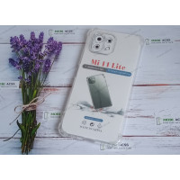 Прозорий силіконовий протиударний чохол для Xiaomi Mi 11 Lite з посиленими кутами