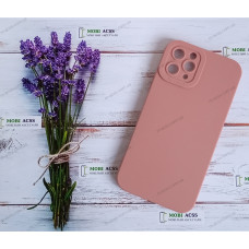 Силіконовий чохол накладка iPhone 11 Pro, матовий, темно-пудрового кольору.
