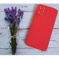 Силіконовий чохол накладка iPhone 12 Pro Max, матовий, червоного кольору.
