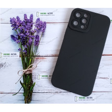 Силіконовий чохол накладка iPhone 12 Pro Max, матовий, чорного кольору.