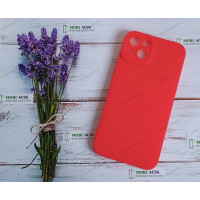 Силіконовий чохол накладка iPhone 13, матовий, червоного кольору.