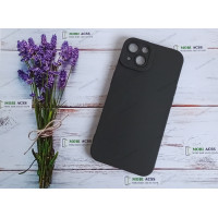 Силіконовий чохол накладка iPhone 13, матовий, чорного кольору.